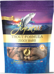 Zignature Ziggy Bars Treats Trout Dog Treat 12oz by Pet Food Warehouse