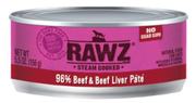Rawz 96% Beef Liver Cat Food 5.5oz by Pet Food Warehouse