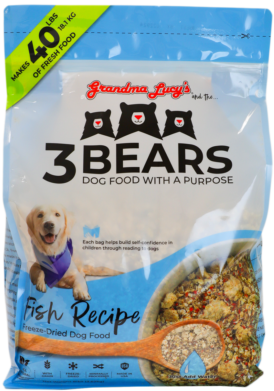 Grandma Lucy's 3 Bears Fish Dog Food 8lb by Pet Food Warehouse