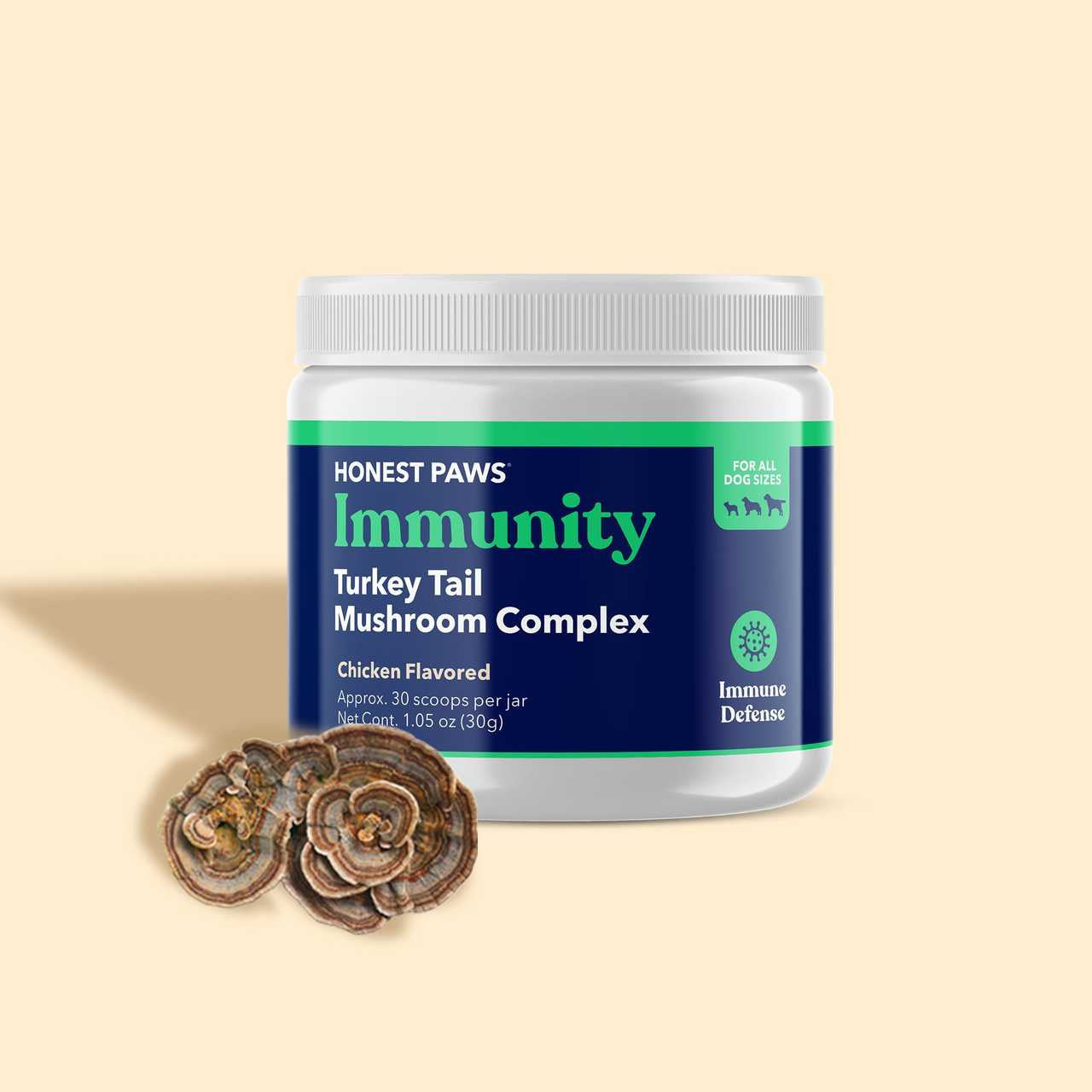 Honest Paws Honest Paws Turkey Tail Immunity Powder by Pet Food Warehouse