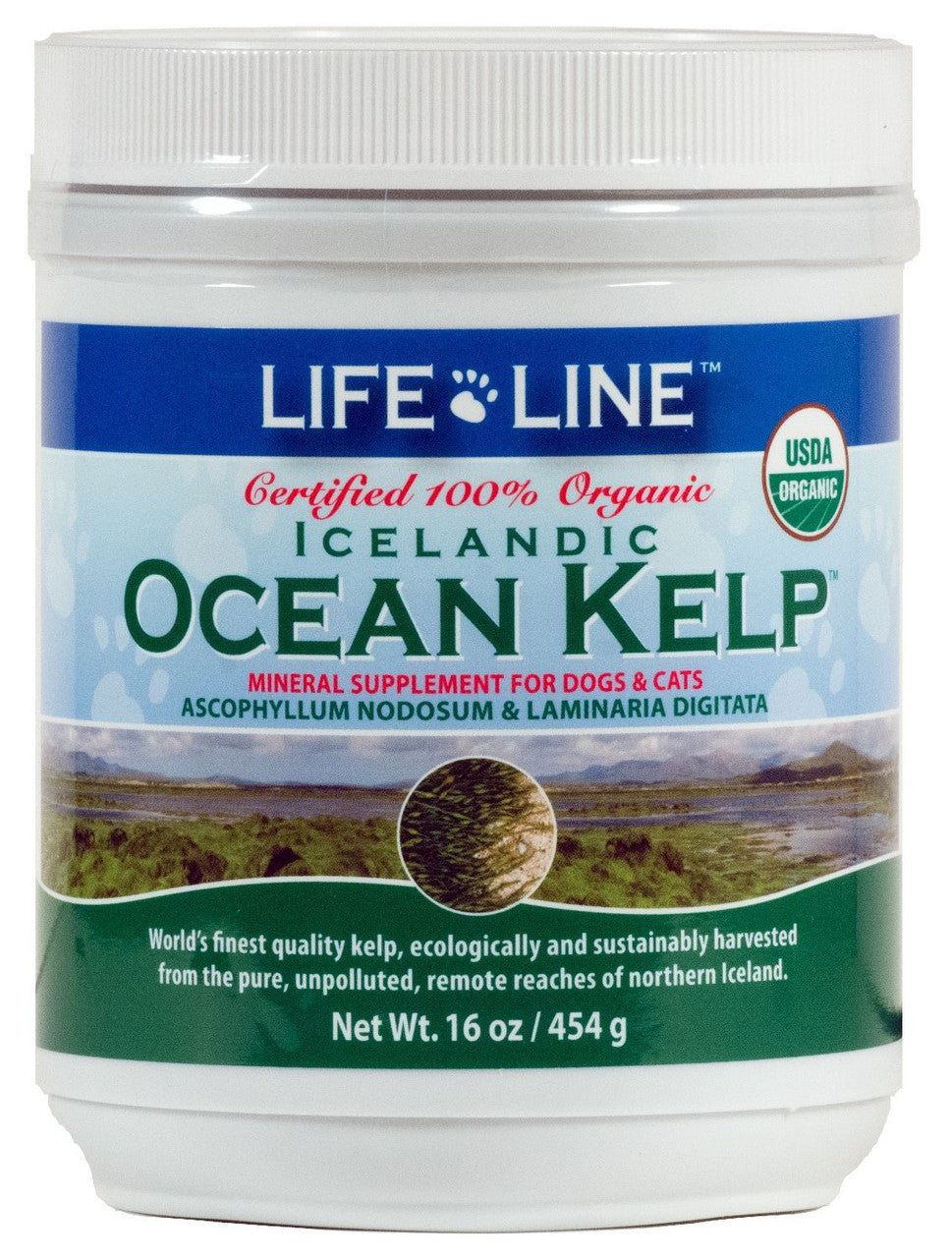 Life Line Organic Ocean Kelp 16oz by Pet Food Warehouse