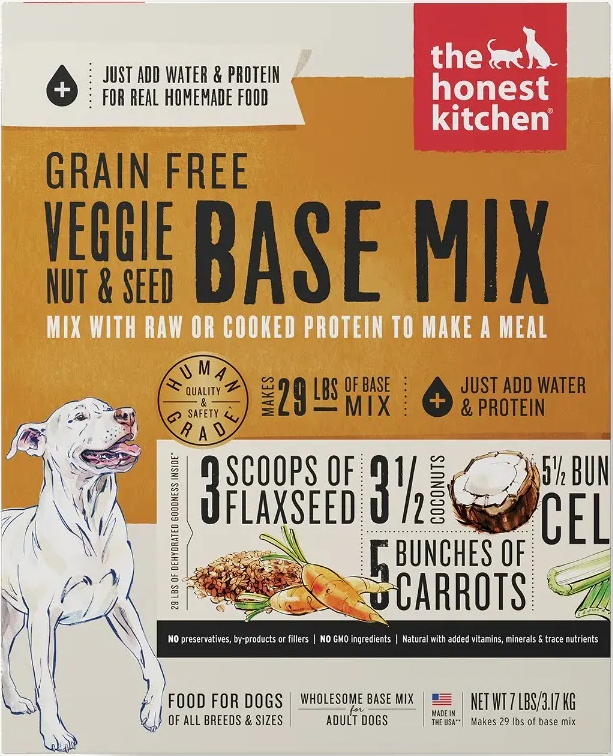Honest Kitchen Kindly Veggie, Nut & Seed Base Dog Food 7# by Pet Food Warehouse