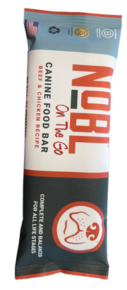 NOBL Freeze Dried Dog Food Bar Beef & Chicken 2oz by Pet Food Warehouse