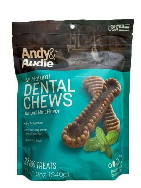 Andy and Audie Dental Chews Small 12oz by Pet Food Warehouse