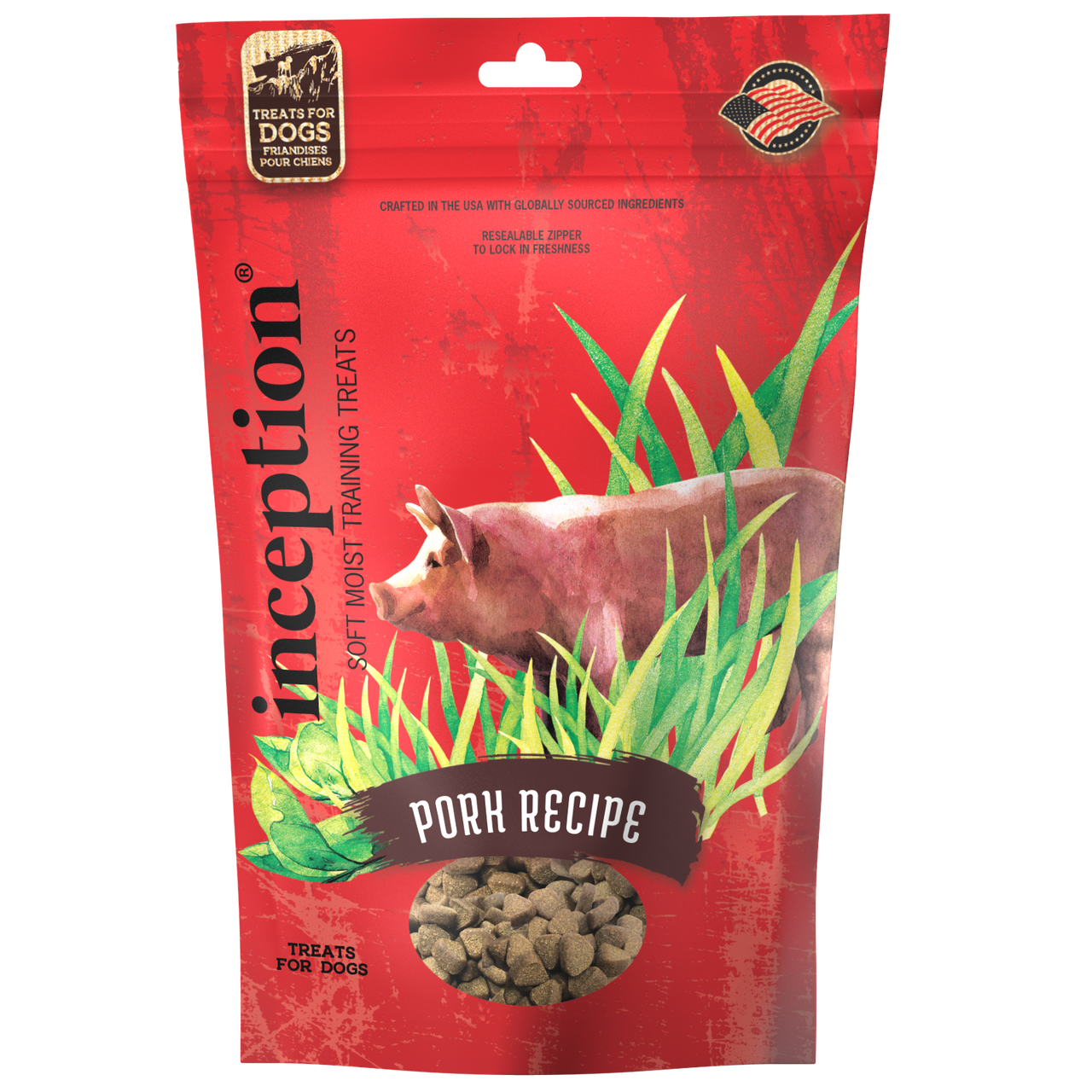 Inception Soft Moist Dog Treats Pork 4oz by Pet Food Warehouse