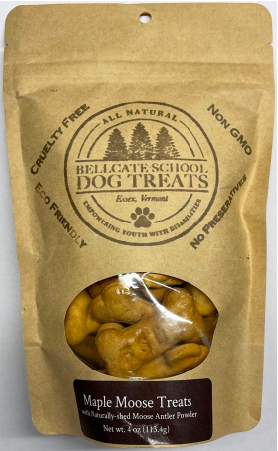 Bellcate School Dog Treats Maple Moose 4oz by Pet Food Warehouse