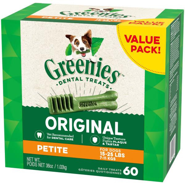 Greenies Petite Tub 36oz 60 Count by Pet Food Warehouse