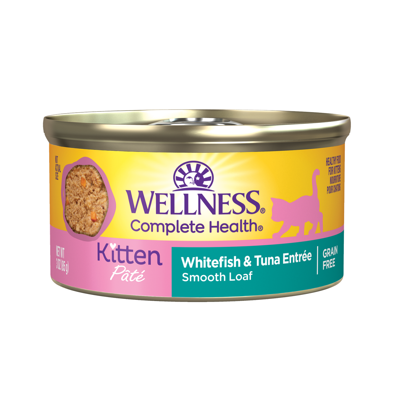 Wellness Complete Health Whitefish & Tuna Kitten Cat Food 3oz by Pet Food Warehouse
