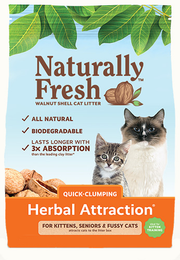 Naturally Fresh Walnut Herbal Attraction Clumping Litter 14lb by Pet Food Warehouse