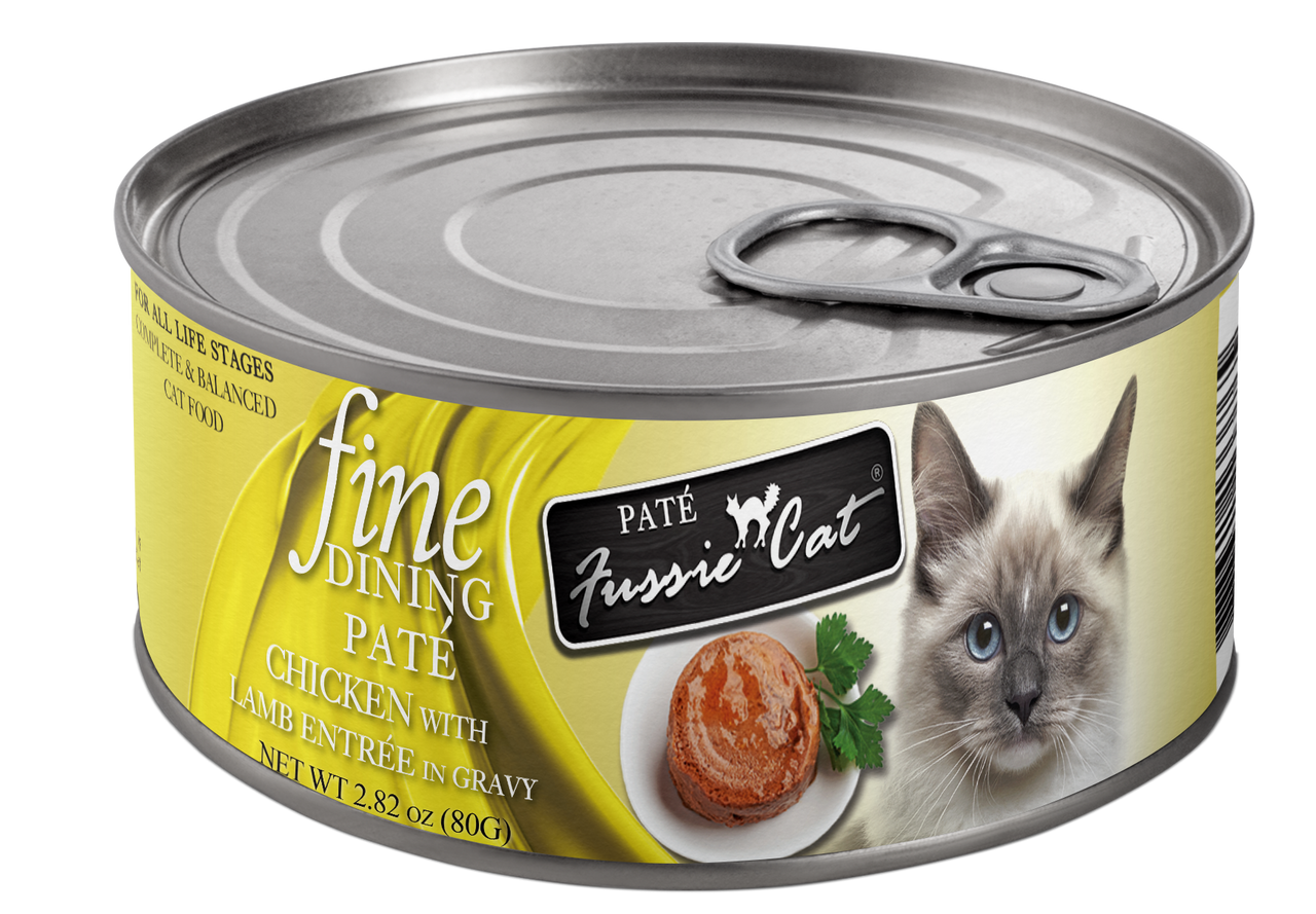 Fussie Cat Fine Dining Pate Chicken with Lamb Entrée 2.82oz by Pet Food Warehouse