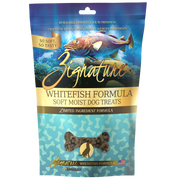 Zignature Soft Moist Treats For Dog VWhitefish 4oz by Pet Food Warehouse