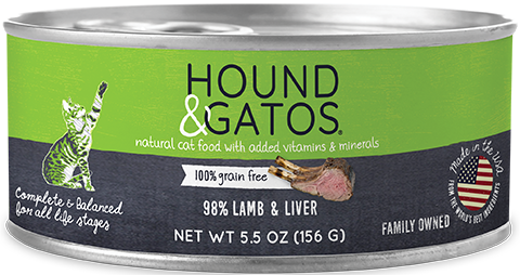 Hound & Gatos Lamb & Liver Cat Canned 5.5oz by Pet Food Warehouse