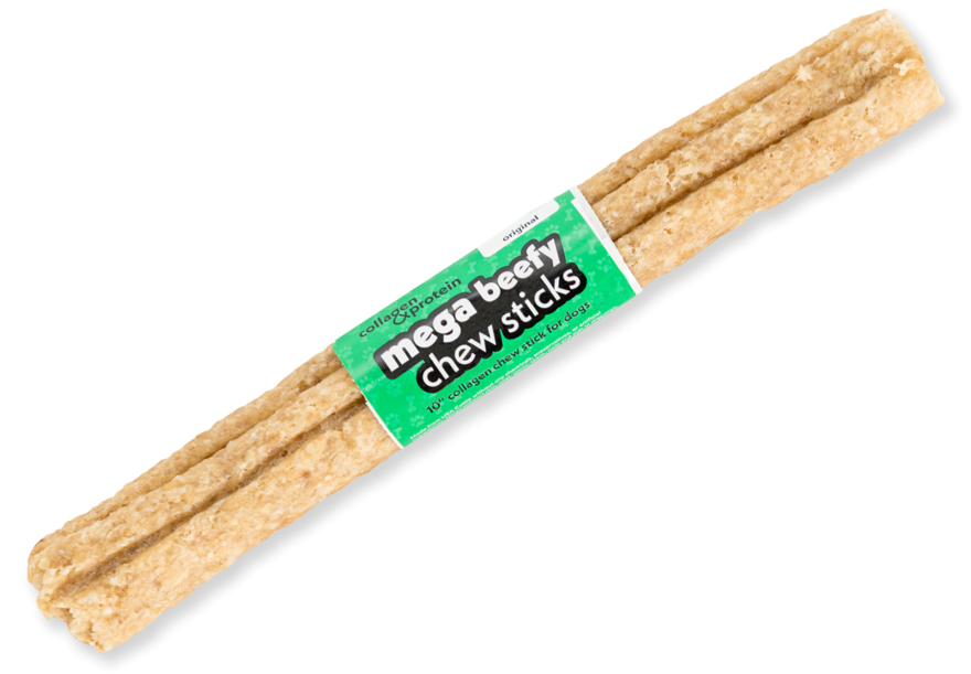 Frankly Collagen Beefy Stick Original Mega 10" by Pet Food Warehouse