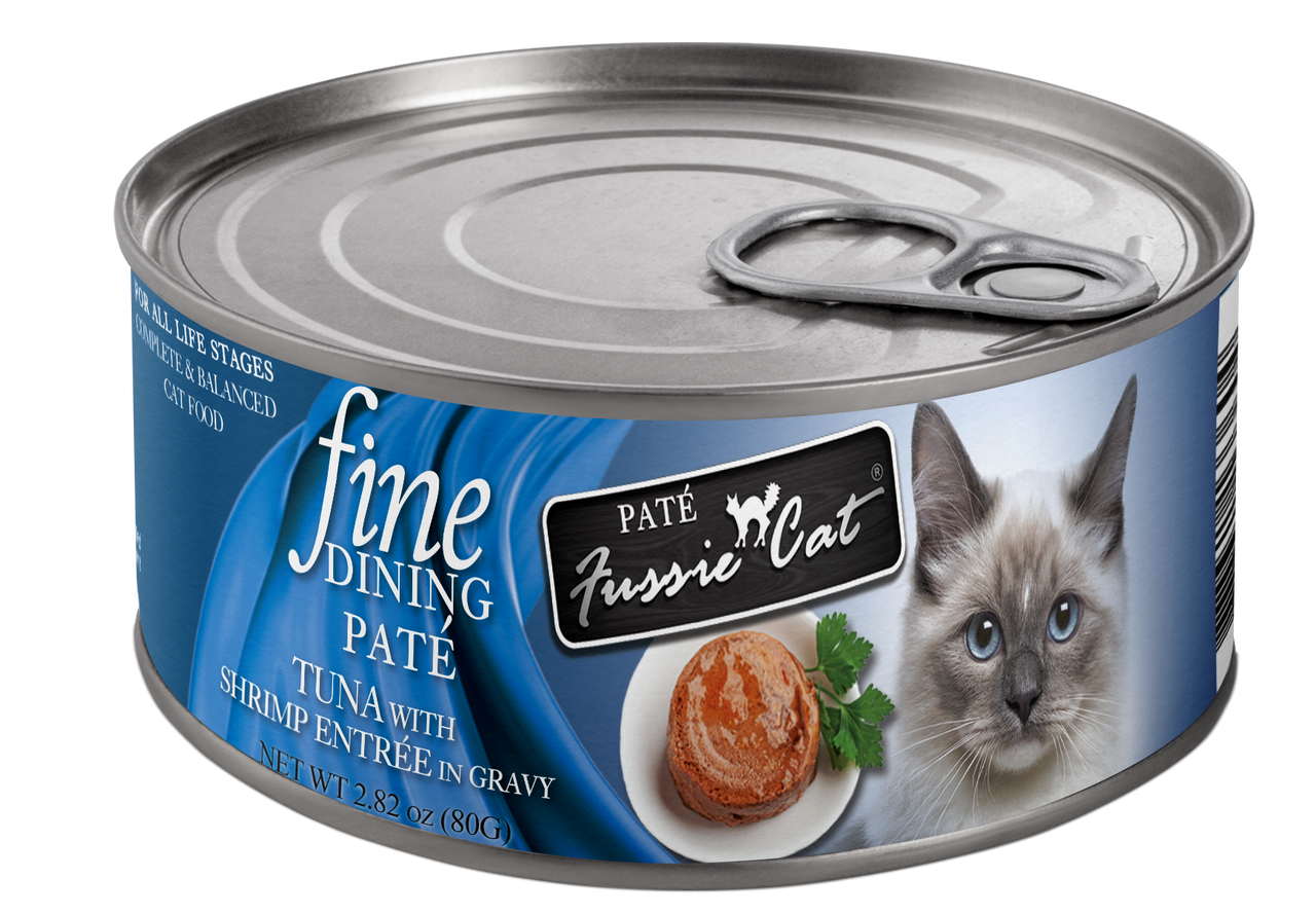 Fussie Cat Fine Dining Pate Tuna with Shrimp Entree by Pet Food Warehouse