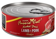 Fussie Cat Market Fresh Lamb Pork Can Cat Food 5.5oz by Pet Food Warehouse