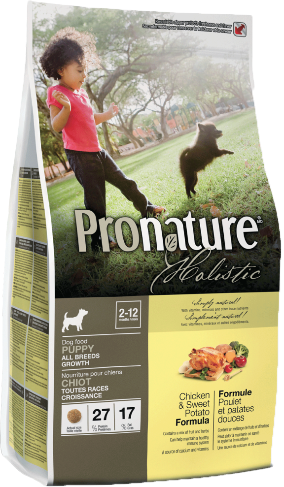 Pronature Holistic Dog Chicken & Sweet Potato Growth Dog Food 25lb by Pet Food Warehouse