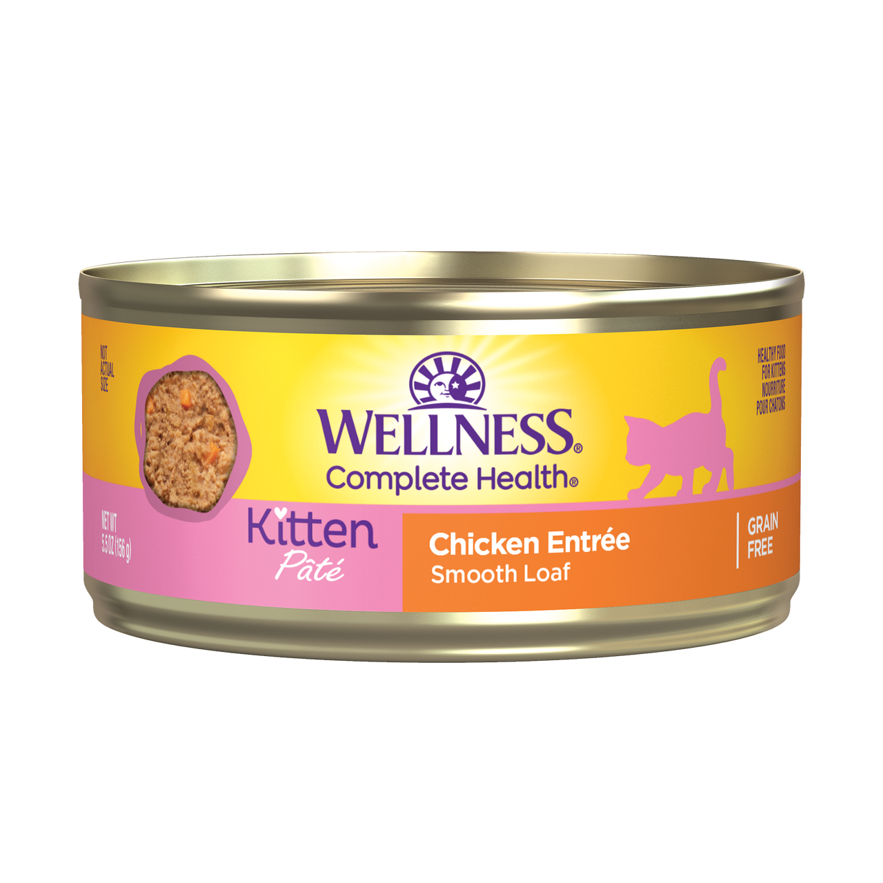 Wellness Complete Health Pate Chicken Kitten Food 5.5oz by Pet Food Warehouse