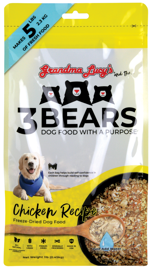 Grandma Lucy's 3 Bears Chicken Dog Food 1lb by Pet Food Warehouse