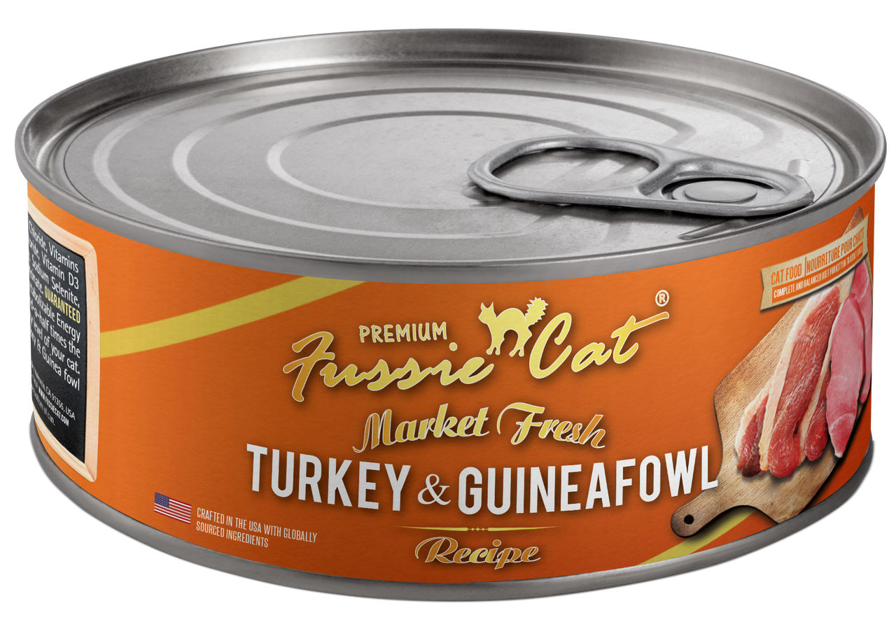 Fussie Cat Market Fresh Turkey Guinefowl Can Cat Food 5.5oz by Pet Food Warehouse