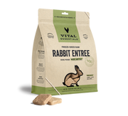 Vital Essentials Freeze-Dried Raw Entree Dog Food Mini Patties Rabbit 14oz by Pet Food Warehouse