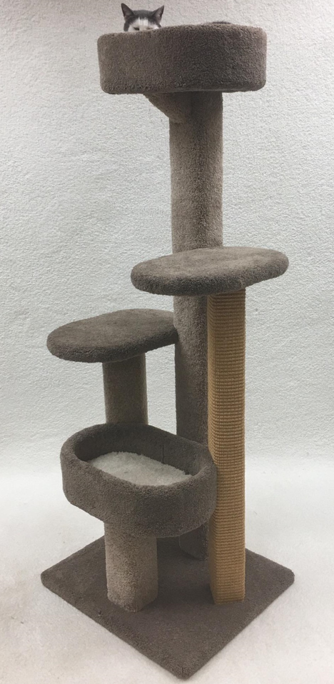 Beatrise Pet Products Kitty 4 Level Kitty Treehouse 21x23x65H by Pet Food Warehouse