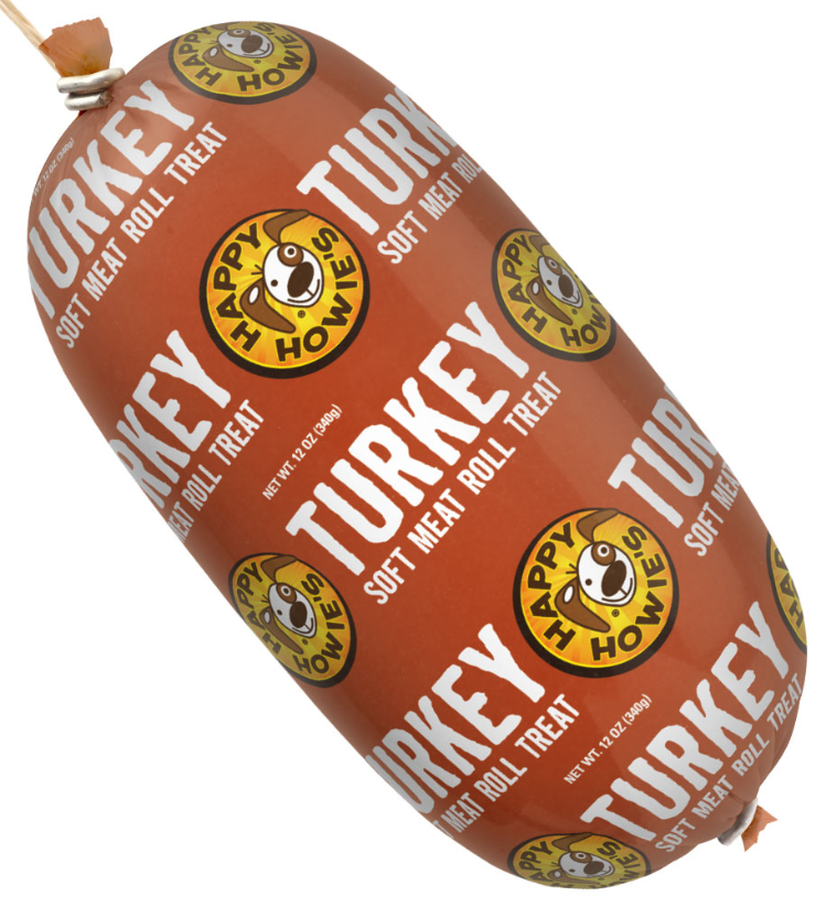 Happy Howies Roll Dog Treat Turkey 12oz by Pet Food Warehouse