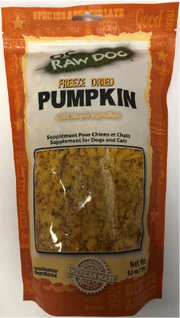 OC Raw Freeze Dried Pumpkin Dog Treat 5.5oz by Pet Food Warehouse