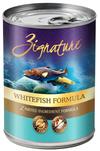 Zignature Whitefish Dog Food Canned 13oz by Pet Food Warehouse