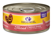 Wellness Sliced Salmon Entree Cat Food 5.5oz by Pet Food Warehouse