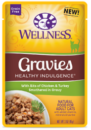 Wellness Healthy Indulgence Gravies Chicken Turkey Cat Food 3oz by Pet Food Warehouse