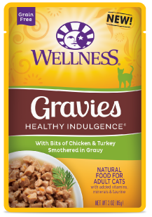 Wellness Healthy Indulgence Gravies Chicken Turkey Cat Food 3oz by Pet Food Warehouse