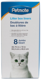 Doskocil 8 count Jumbo Litter Pan Liners by Pet Food Warehouse