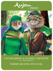 Rawz Aujou Chicken & Chicken Liver Pouch Cat Food 2.5oz by Pet Food Warehouse