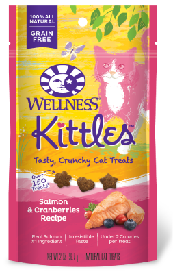 Wellness Kittles Salmon & Cranberry Cat Treat 2oz by Pet Food Warehouse