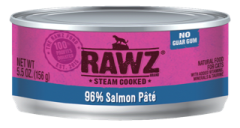 Rawz 96% Salmon Cat Food 5.5oz by Pet Food Warehouse