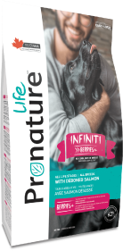 Pronature Life All Stages Dog Food Infiniti Salmon Dog Food 25lb by Pet Food Warehouse