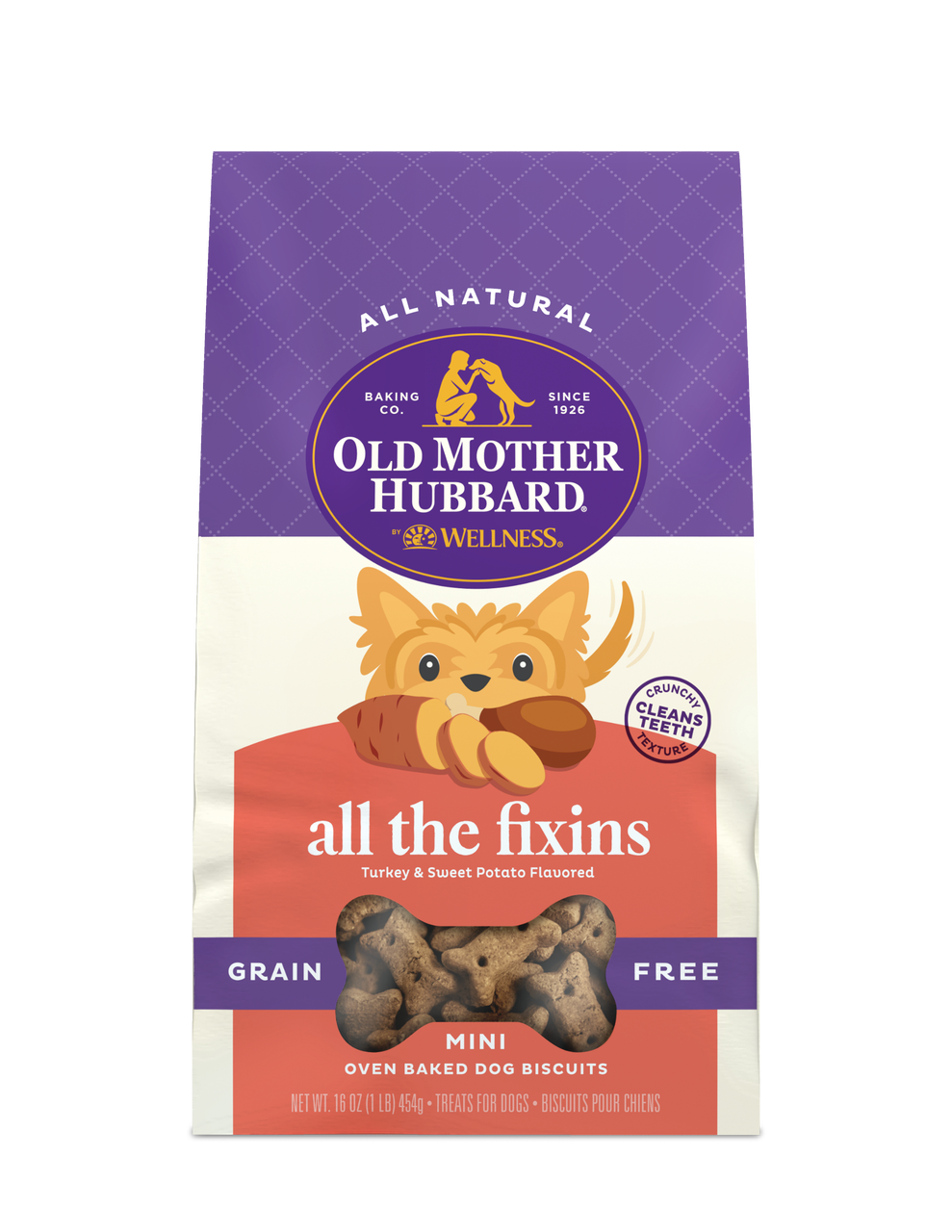Old Mother Hubbard Grain Free Mini All The Fixins Dog Treat 16oz by Pet Food Warehouse