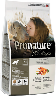Pronature Holistic Turkey & Cranberry Indoor Dog Food 15lb by Pet Food Warehouse