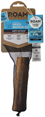 Roam Pet Treats Large Smoked Ostrich Marrow Bone by Pet Food Warehouse