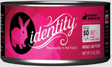 Identity Persona Free-Range French Rabbit Cat Food Recipe 3oz by Pet Food Warehouse