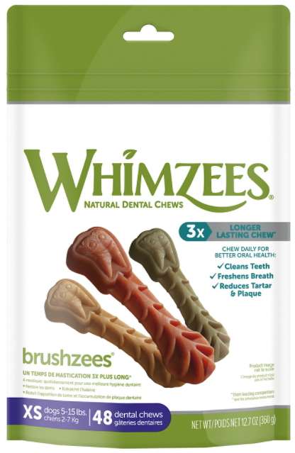 Whimzees Extra Small Toothbrush Dental Chew 12oz by Pet Food Warehouse