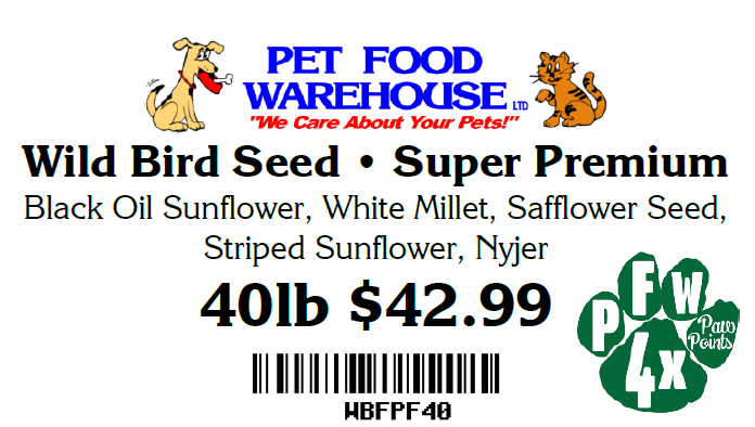 40# PFW Super Premium Wild Bird Food Mix by Pet Food Warehouse