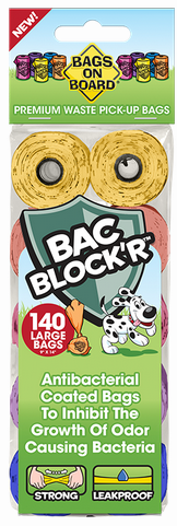 Bramton Bags On Board Refill Poop Bags Rainbow 140 Count by Pet Food Warehouse