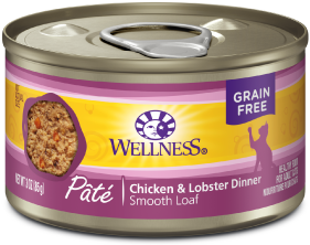 Wellness Complete Health Chicken Lobster Cat Food 3oz by Pet Food Warehouse