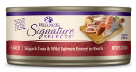 Wellness Signature Selects Flaked Tuna Salmon Cat Food 5.3oz by Pet Food Warehouse