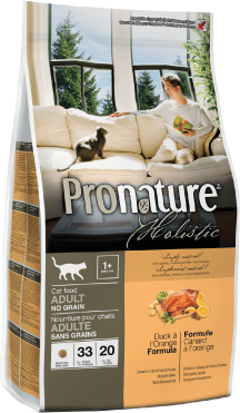 Pronature Holistic Cat Grain Free Duck a'Lorange Cat Food 12lb by Pet Food Warehouse