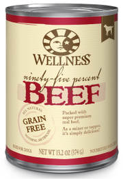 Wellness 95% Beef Dog Food 13.2oz by Pet Food Warehouse