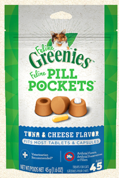 Pill Pockets Cat Tuna & Cheese 45ct by Pet Food Warehouse