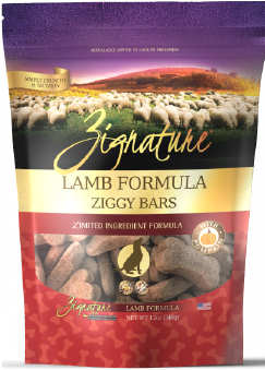 Zignature Ziggy Bars Treats Lamb Dog Treat 12oz by Pet Food Warehouse