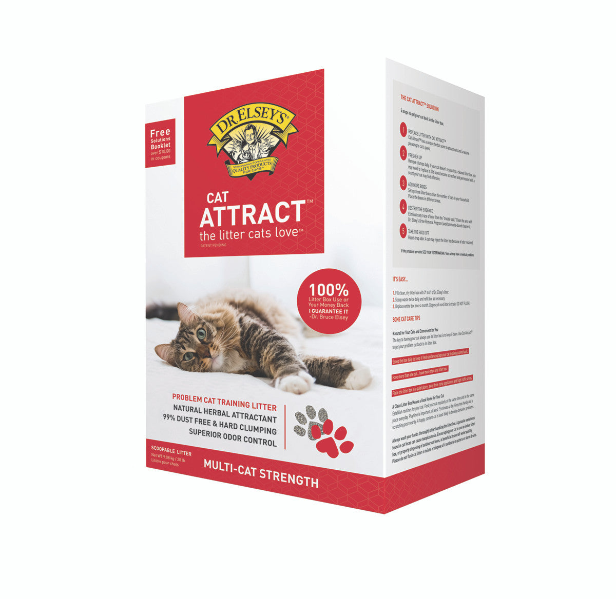 Dr. Elsey"s Cat Attract Scoopable Cat Litter 20lb by Pet Food Warehouse
